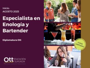 Especialista en Enología y Bartender
